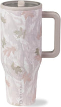 HydroJug Traveler - 32 oz Insulated Water Bottle with Handle & Flip Straw - Leak Resistant, Camo Design