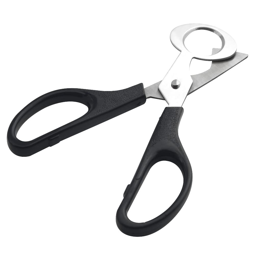 XINMEIWEN 24 Pack Stainless Steel Quail and Pigeon Egg Cutter Scissors Tool for Home Kitchen (Four Colors: Black, White, Red, Green) with ABS Plastic Handle