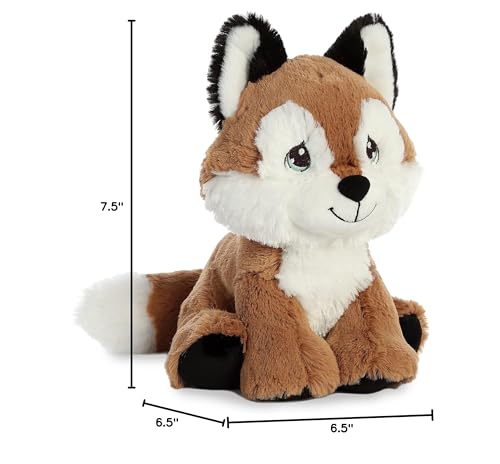 Aurora® Adorable Precious Moments™ Smarty Fox Stuffed Animal - Heartwarming Toy for Comforting Children - for Sentimental Gifts, Birthdays, and Adults - Brown 7.5 Inches