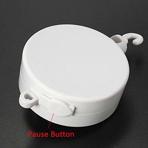 Brahms Lullaby Baby Music Box, Rotary Mobile Crib Bed Bell Toy Windup Musical Gift with Rotating Hook for Babies Boy Girl Kids Children