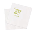 VOWFOO Funny Cocktail Napkins 100Pcs Trust Me You Can Dance Tequila Paper Disposable Party Napkins For Bachelorette Bridal Shower Birthday New Year's Eve Girls' Night Party 5 x 5 2-ply (Tequila)