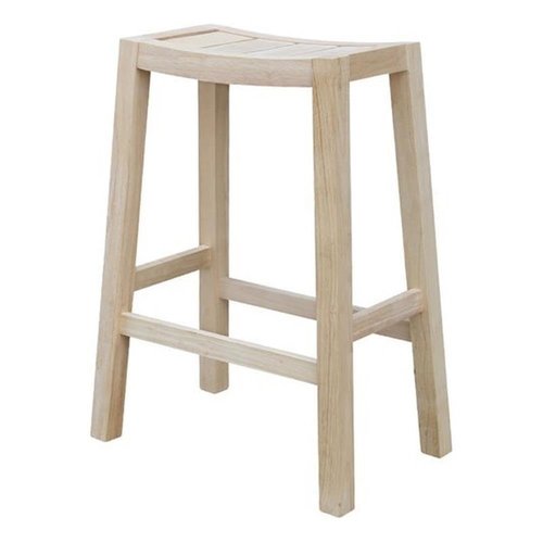 IC INTERNATIONAL CONCEPTS Ranch Stool - 30" Seat Height Unfinihsed