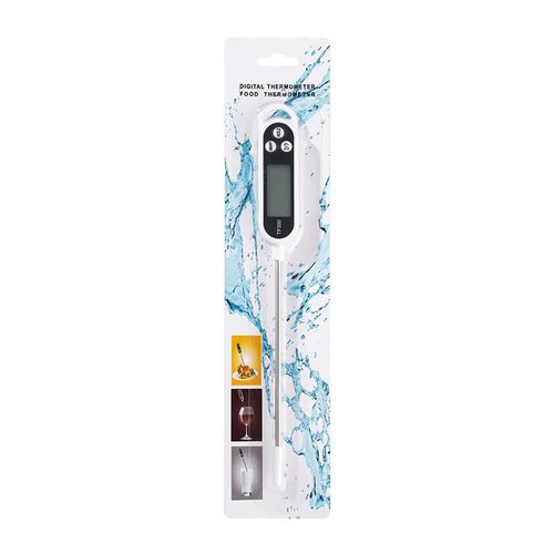 Digital Display Food Thermometer - 304 Stainless Steel Probe | Fast, Accurate Measurements, Waterproof