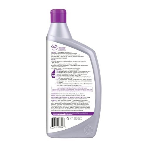 Rejuvenate Professional Wood Floor Restorer Fills Scratches, Shines And Protects Wood Flooring For A High Gloss Shine, 32 Ounces