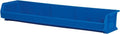 Akro-Mils Plastic Storage Bins - Durable Hanging & Stacking Containers | Blue, 9" x 33" x 5" (4-Pack)
