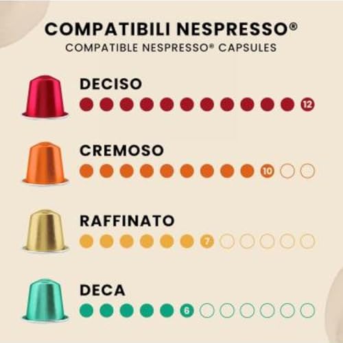 Bialetti Decaf Espresso Capsules 100 Pack – Original Line Compatible Pods, Intensity 6, Light Balanced Decaffeinated Coffee with Spicy and Rounded Flavor