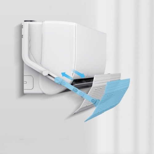 DDongdongqiang Adjustable AC Air Flow Deflector, Air Conditioner Deflector, Mini Split Vent Deflector, Anti-Direct Blowing Shield for Wall-Mounted Air Conditioners
