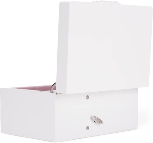 Cottage Garden Musical Jewelry Box - Ballerina White & Gold Tone | 7-Inch Plays Dance of The Sugar Plum Fairy