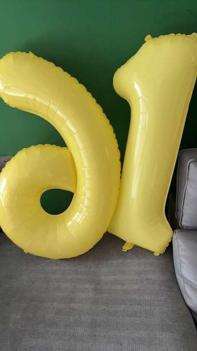 Yellow Number 2 Balloon - 40 Inch 2nd Birthday Decoration for Kids | Sparkling Party Decor
