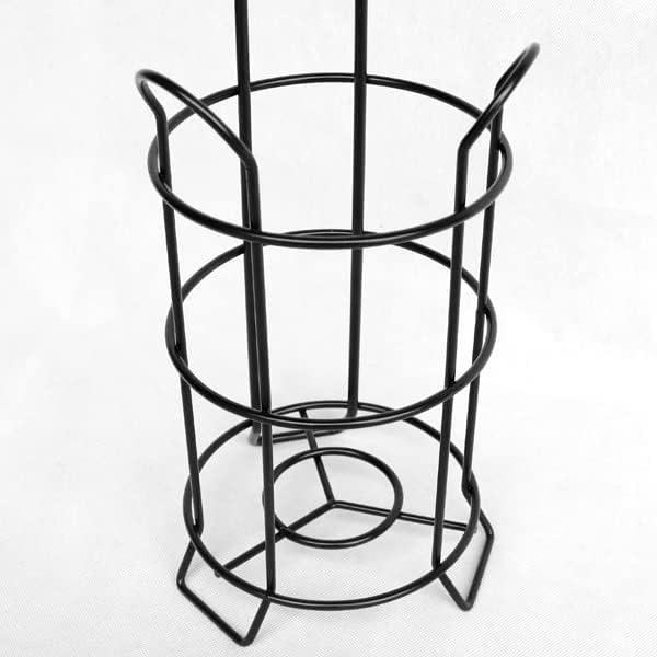 Regine Switzerland Toilet Paper Holder Stand - Stylish Bathroom Storage with Raised Base | Black
