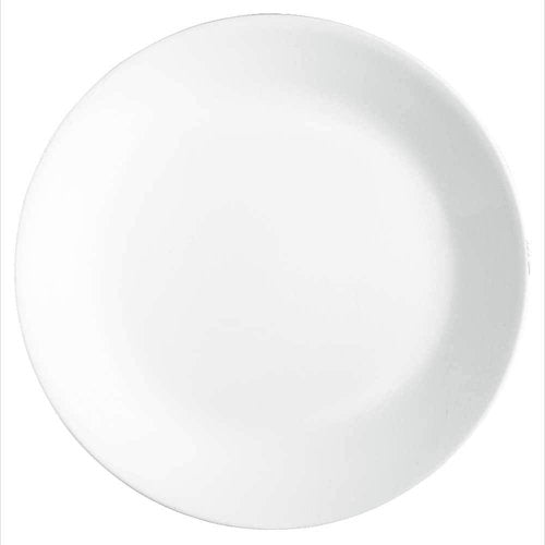 Corelle Vitrelle 38-Piece Dinnerware Set | Lightweight, Chip-Resistant Plates & Bowls in Winter Frost White