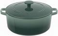 Cuisinart Enameled Cast Iron Round Casserole - 7-Quart in Seafoam Green for Perfect Cooking