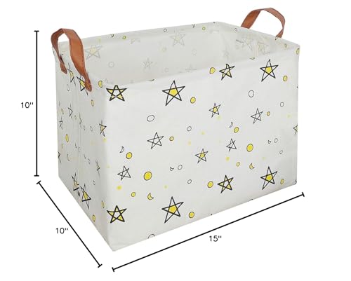 ASKETAM Kid Rectangle Magic Decor Basket Nursery Baby Gift Basket Feather Hat Book Broomstick Toy Storage Bin (Wand Owl)