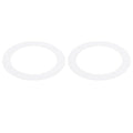 PATIKIL Metal Goof Trim Ring, 2 Pcs 6.69" OD 4.25" ID Circular Ceiling Light Trims Ring Recessed Light Cover Ring for Recessed Can Downlight, White
