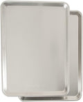 Nordic Ware Naturals Half Sheet | USA-Made Aluminum Baking Pan Set - Commercial Quality, 2-Pack