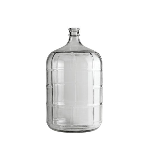 FastRack 3 Gallon Glass Carboy | Clear Fermenter for Wine & Beer | Italian Glass Carboy for Home Brewing, Fermentation Jar & Storage | Durable Wine Carboy & Fermenting Jug | #7 Stopper NOT Included