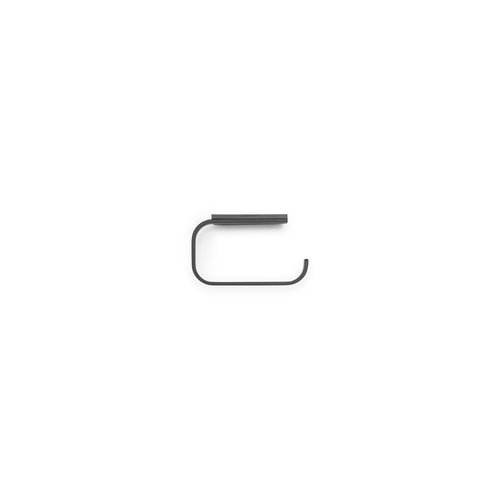 Brabantia Mindset Wall Mounted Toilet Roll Holder (Mineral Infinite Gray) Wide Opening, Bathroom Tissue Rack, Concealed Fixings, Anti-Rust Materials