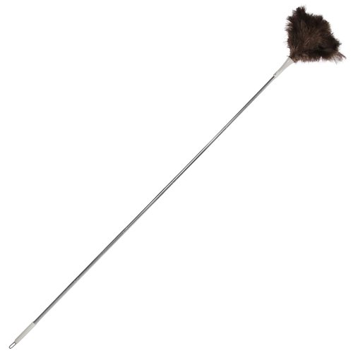 Ostrich Feather Duster Pole 28 to 72 Inch,Extendable Feather Duster Used for Home Cleaning Ceilings Furniture Fans