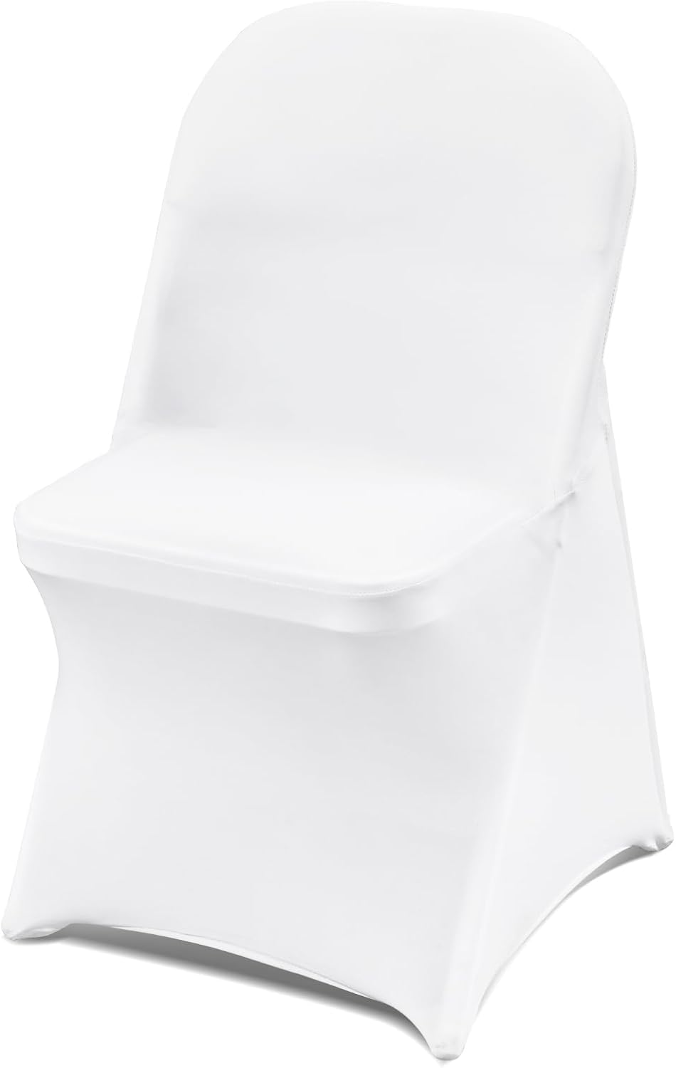 VEVOR 30 PCS White Folding Chair Covers - Elegant Washable Slipcovers for Weddings & Events