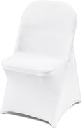 VEVOR 30 PCS White Folding Chair Covers - Elegant Washable Slipcovers for Weddings & Events
