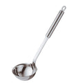 Rösle Stainless Steel Round Handle Ladle with Pouring Rim, 5.4-Ounce