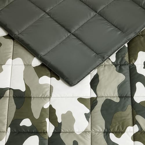 Columbia 50" x 60" Down Alternative Throw Blanket - Outdoor Essentials for Camping, Picnics, and Adventures, Soft and Cozy Home Essentials for Bed and Living Room, 100% Polyester Fill - Camo