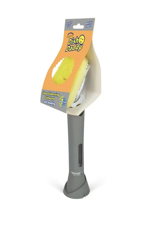 Scrub Daddy Self- Standing Soap Dispensing Dishwand, Silver