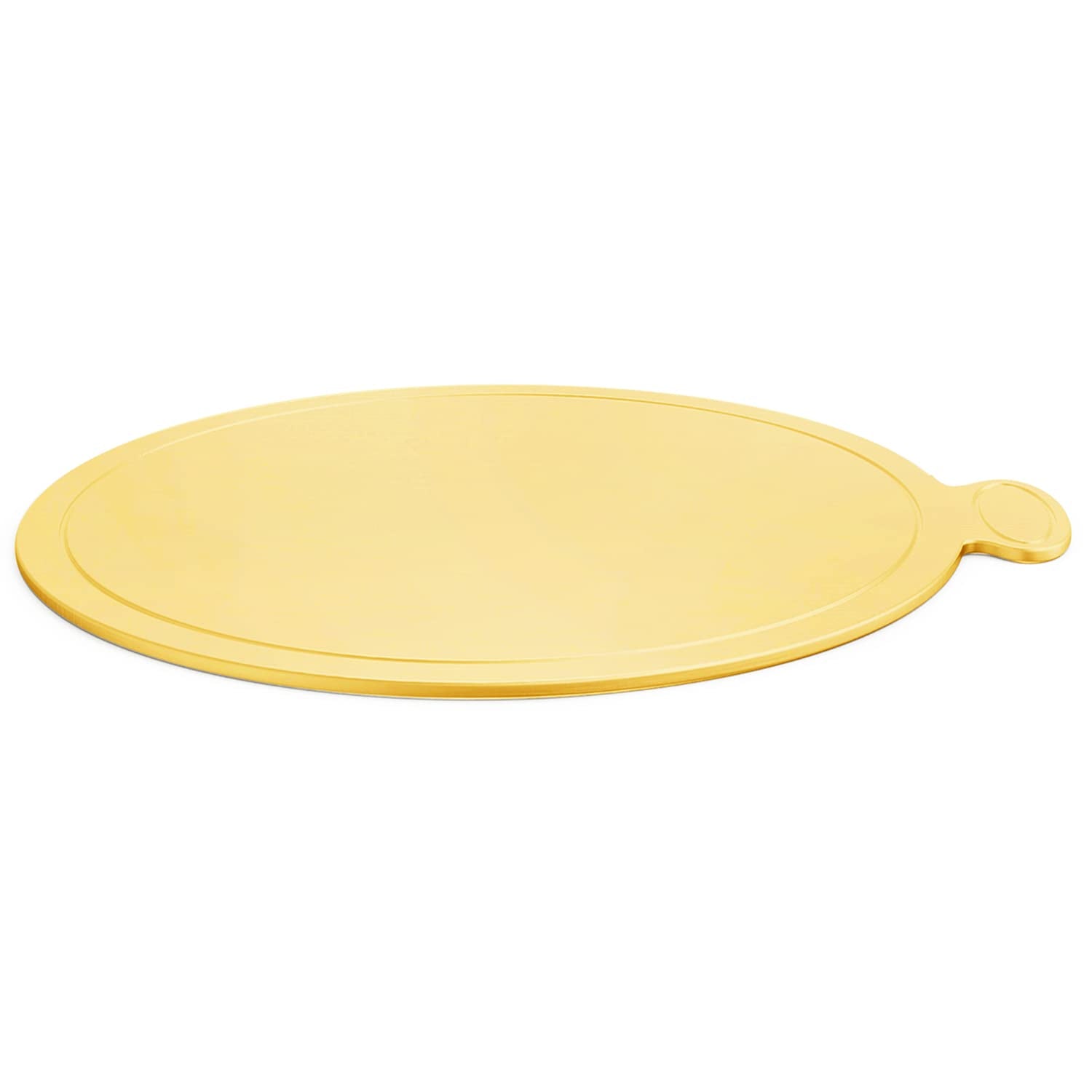 200 Pcs 3.1 Inch Mini Cake Boards Mousse Cupcake Base for Wedding Birthday Party Mousse Cupcake Dessert Displays Tray, Gold 8cm