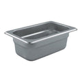 Winco 1/9 Size 2.5" Deep Metal Food Pan/Steam Table Pan, Anti-Jam, 23 Gauge