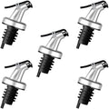 HORNO 5 Pack Oil Spouts, Olive Oil Vinegar Bottle Stopper Dispenser, Leakproof Bottle Spouts for Vinegar, Salad, Wine, Etc