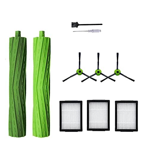 Replacement Parts Accessories for iRobot Roomba J7 J7+ J9 J9+ J5 J5+ J6 J6+ J8 J8+ Series Vacuum Cleaner Includes 1 Pack Bristle Brush,and 3 Pack Filter, Black Side Brush
