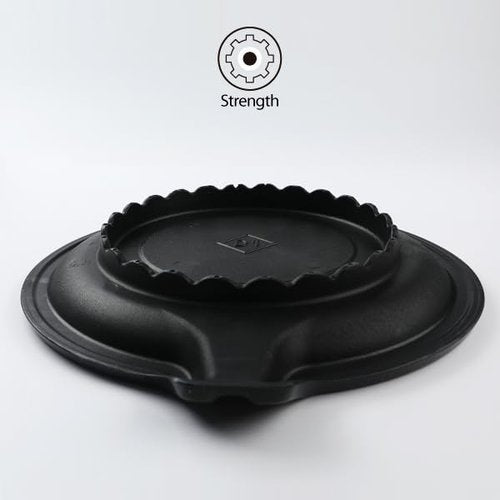 D1KOREA Stovetop Korean BBQ Grill Pan, 15 inch, Cast Aluminum, for indoor outdoor