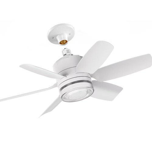 Lsliangmei Fan with ceiling light and remote control, no wiring required, 6 speed settings, suitable for indoor and kitchen use