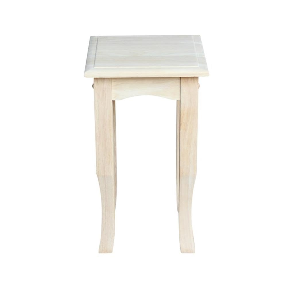 International Concepts 21" High Unfinished Tea Table