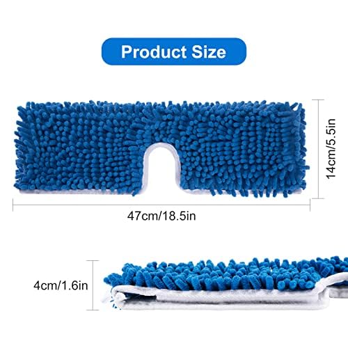 kCarpoly 2 Pack Thicken Mop Refills Head Compatible for O Ceda Dual Action Flip System, Microfiber Mop Head Replacements for Dry Wet Use, Machine Washable Double Sided Surfaces