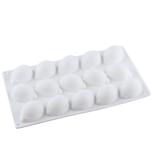 YIMINGMOLD 15 Cavity Lemons Silicone Chocolate Molds Lemon Mold For Chocolate Baking Mousse Cake