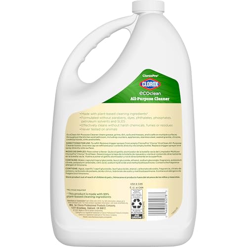 CloroxPro Clorox EcoClean All-Purpose Cleaner Refill, 128 Fluid Ounces