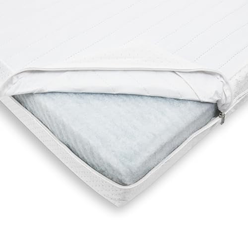 Storkcraft 6-Inch Water-Resistant Grow-with-Me Crib & Toddler Mattress — GREENGUARD Gold Certified, Dual-Sided Mattress for Baby Cribs & Toddler Beds, Durable Water-Resistant Cover, Made in The USA