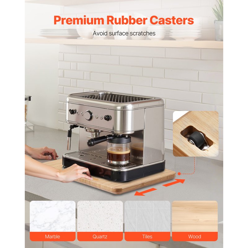 Compact Appliance Slider Tray for Kitchen - 10.5 x 13-Inch