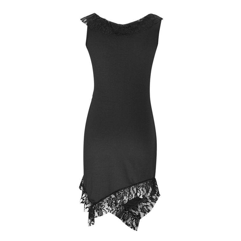 Dark Fairy Costume Dress for Women - Black XXXL Gothic Halloween Outfit