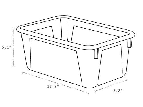 Storex Classroom Portable Cubby Bin, 5-Pack Assorted