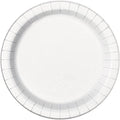 White Round Paper Dinner Plates - 9 Inch, 8 Count | Ideal for Parties, Showers & Special Occasions