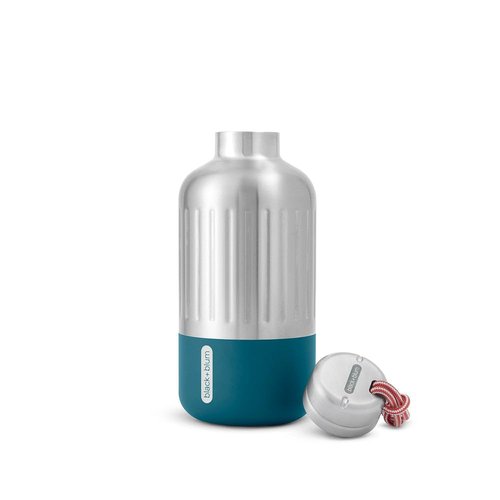 BLACK+BLUM Insulated Stainless Steel Water Bottle | Leak Proof, Double Wall Vacuum | Hot & Cold Drinks for Travel, Sports, Office & School for All Ages | Ocean, 28 oz / 850 ml