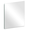 QEEYON 14 x 12 inch Glass Wall Mirror Tile Self Adhesive Frameless High Clear Mirror Sheet for Wall, Home Gym, Door, Bathroom, Bedroom Decor