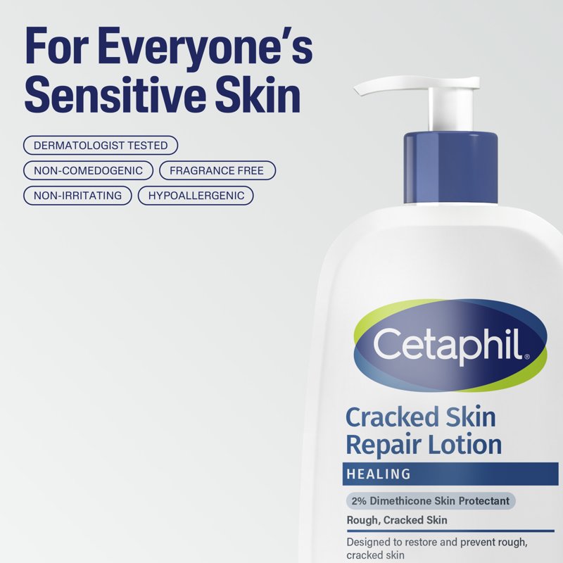 Skin Repair Lotion for Very Rough Cracked Skin - Unscented 16 fl oz