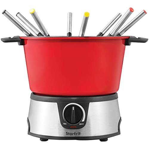 Starfrit The Rock Electric Fondue 13PC Set - 3L - Nestable Components - Quick Release Magnetic Cord - 1500W