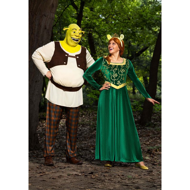 Men's Plus Size Shrek Costume 2X Movie Fancy Dress for Adults