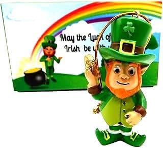 Westmon Works Leprechaun Ornament Gift Set - Handpainted Irish Legend Figurines | Holiday Decor Boxed