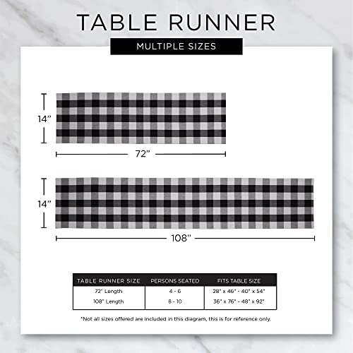 DII Farmhouse Braided Stripe Table Runner Collection, 15x108 (15x113, Fringe Included), French Blue