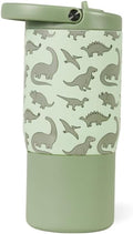 HydroJug Kids 14 oz Sport Water Bottle - Insulated, Leakproof, BPA-Free | Durable Dinosaur Design